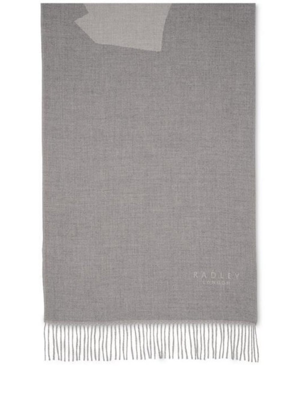 Radley London Block Dog Scarf – Oatmeal/Grey - Picture 4 of 9